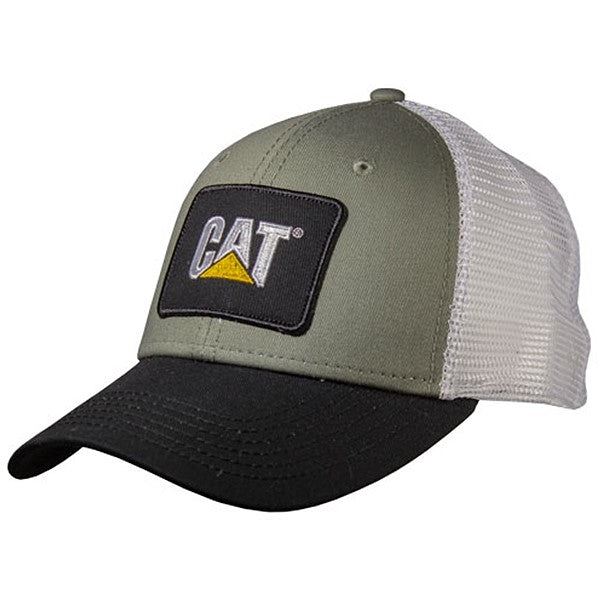 Gorra verde musgo con parte trasera de malla
