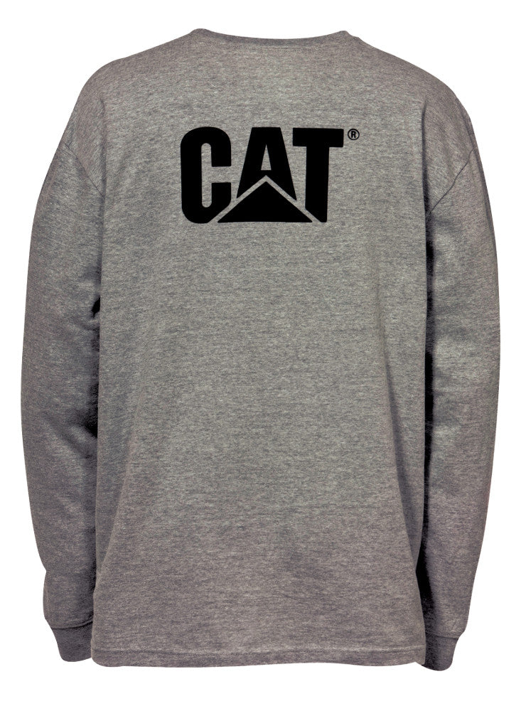 Camiseta de manga larga con bolsillo de marca registrada