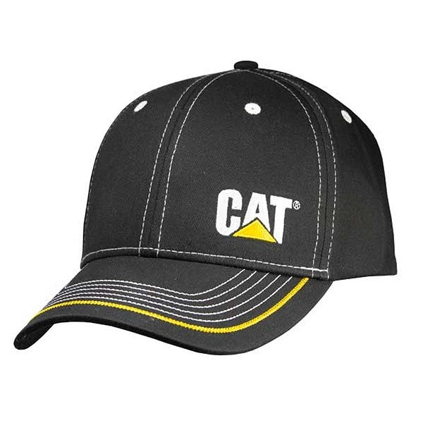 Gorra con costura en contraste y logotipo lateral