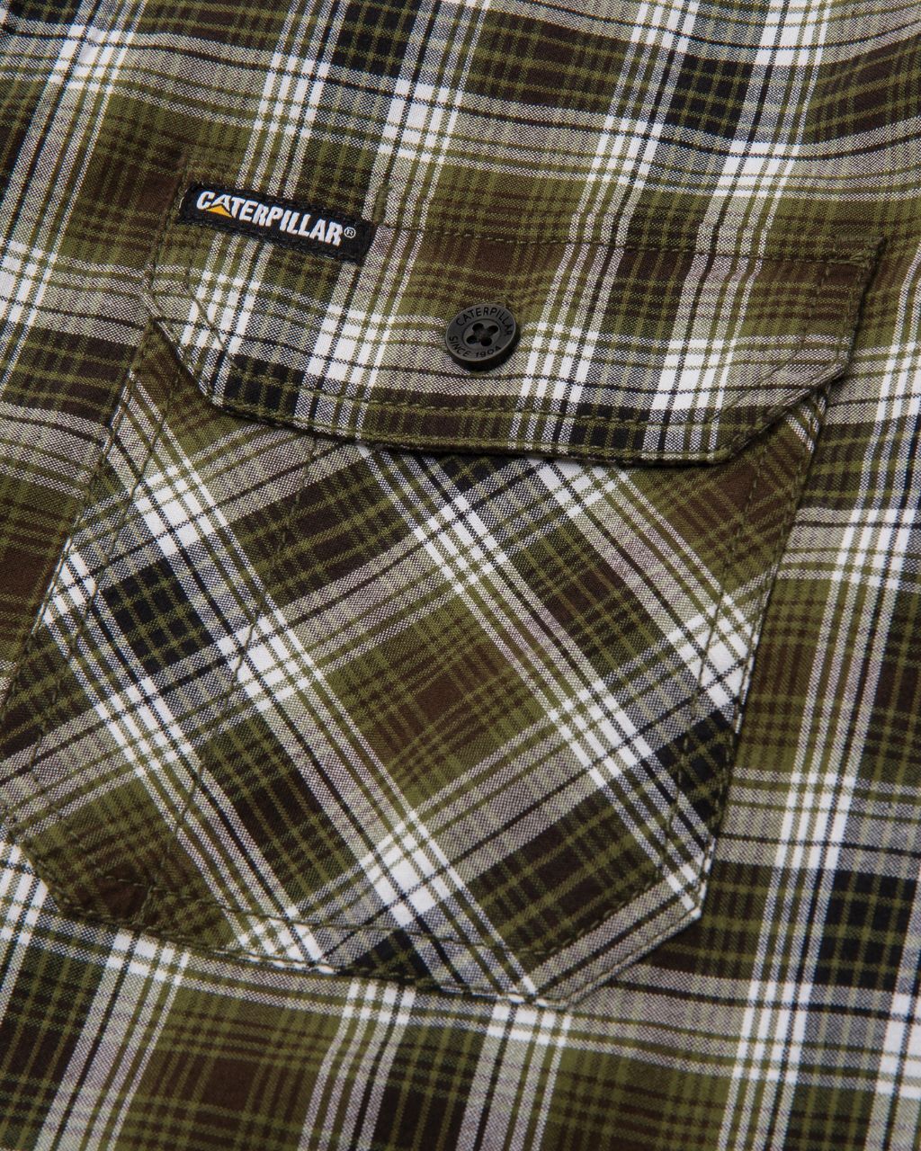 Camisa de trabajo a cuadros de manga corta