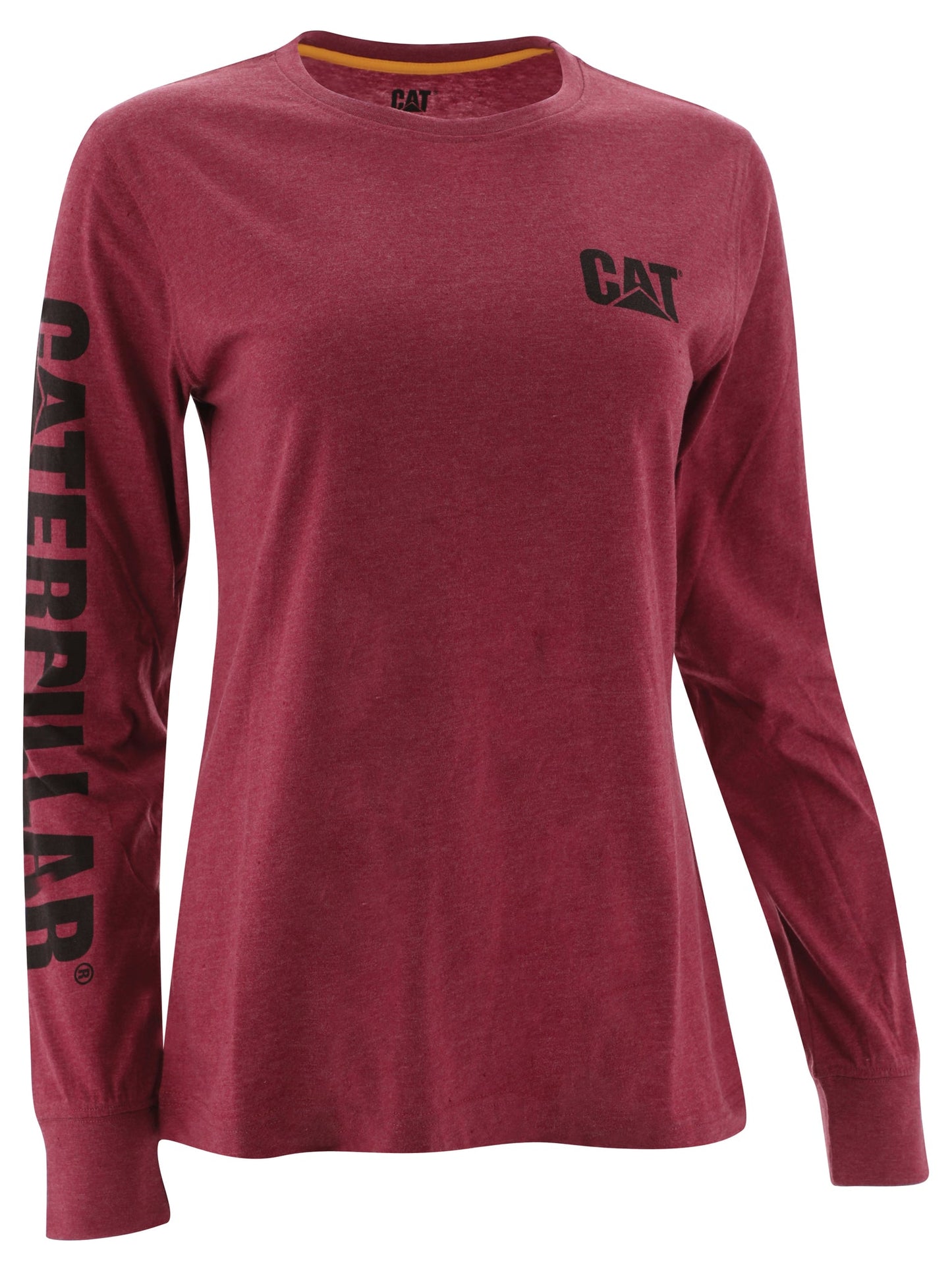 Camiseta de manga larga con estampado de marca registrada para mujer