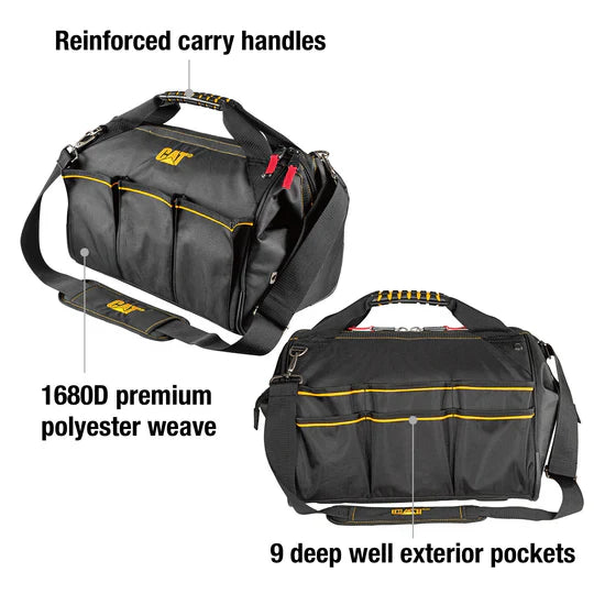 Bolsa de herramientas profesional de boca ancha de 16 pulgadas