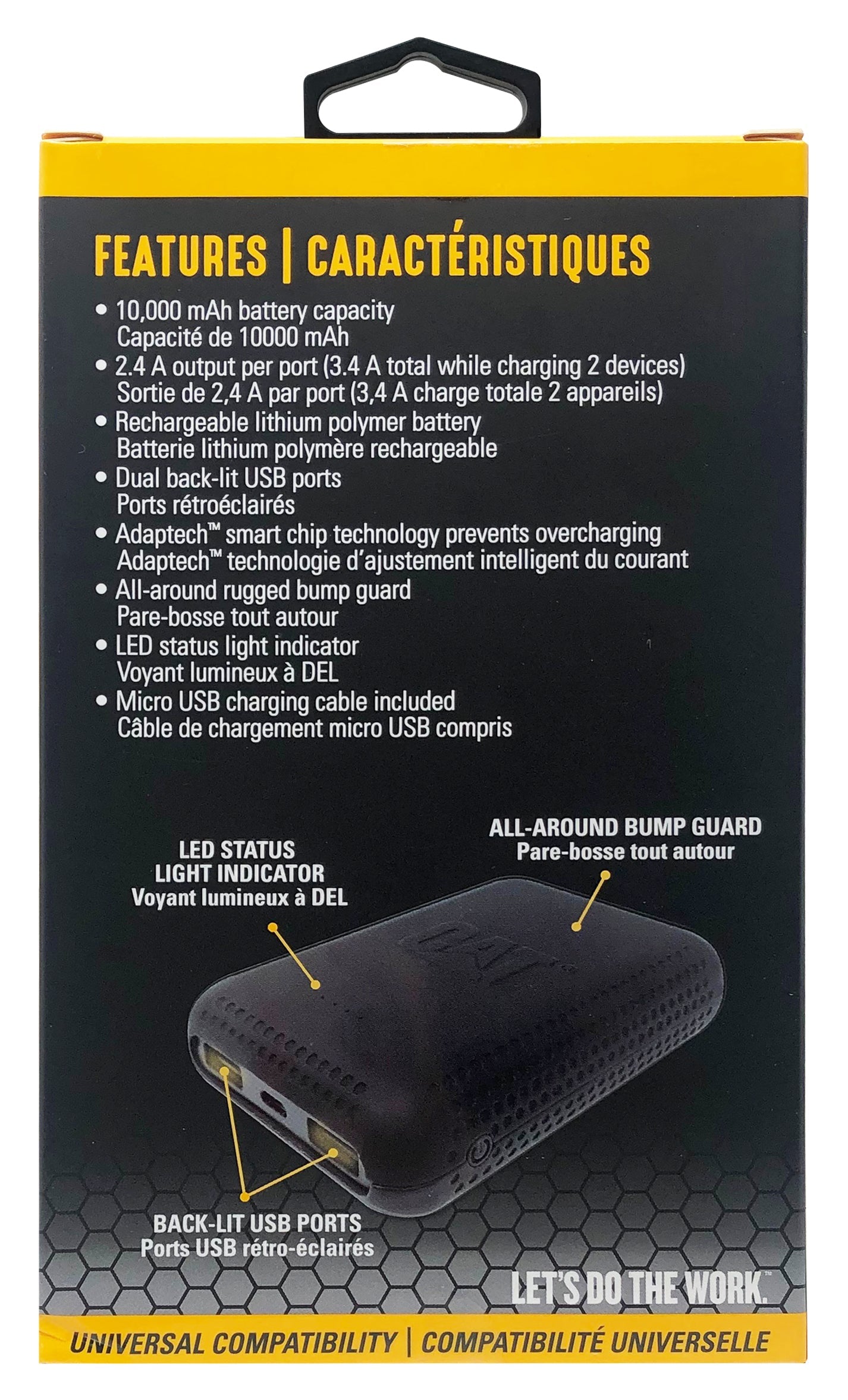 Paquete de energía dual USB 3.4 AMP