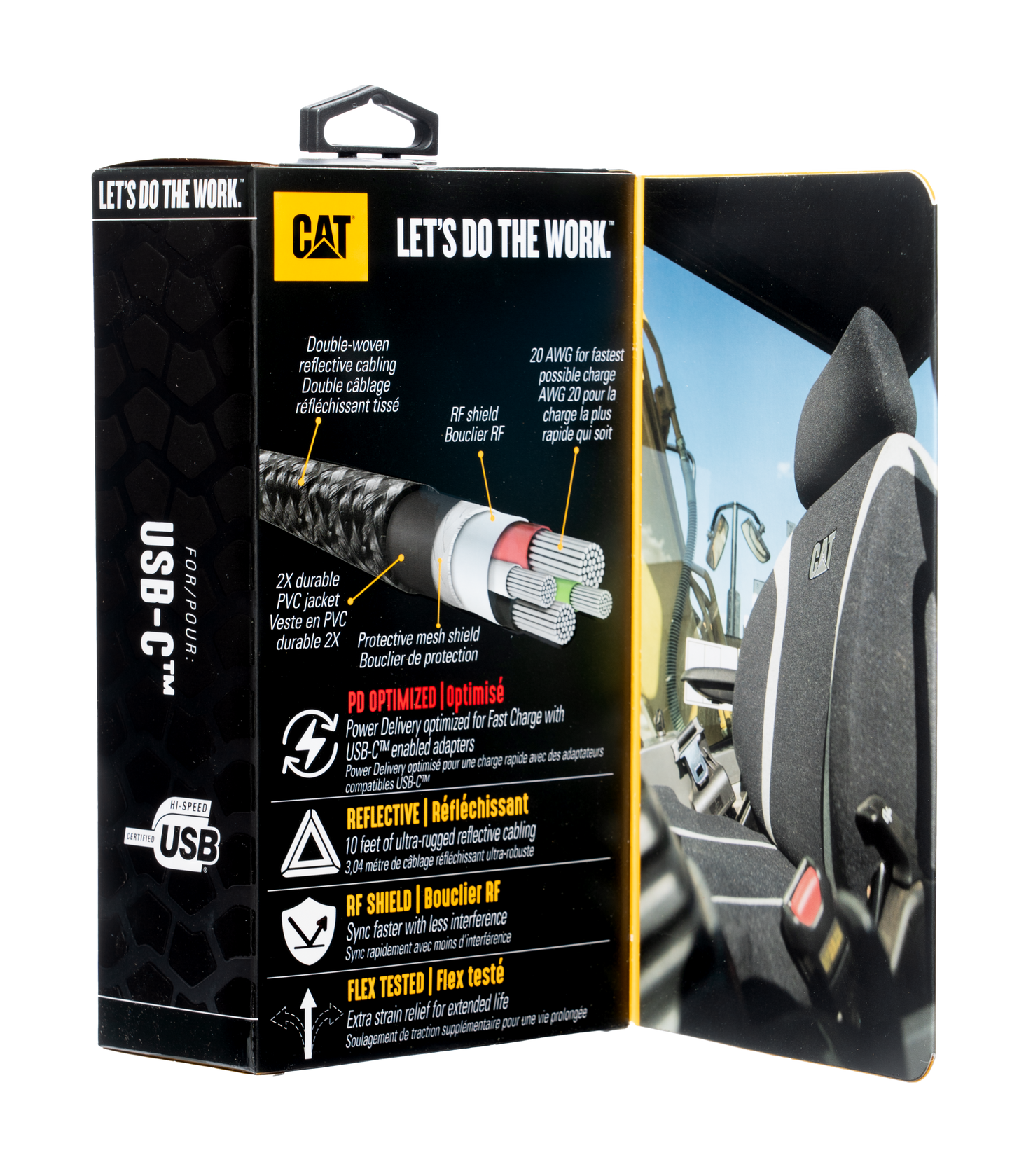 Entrega de energía USB-C a USB-C con certificación CAT®