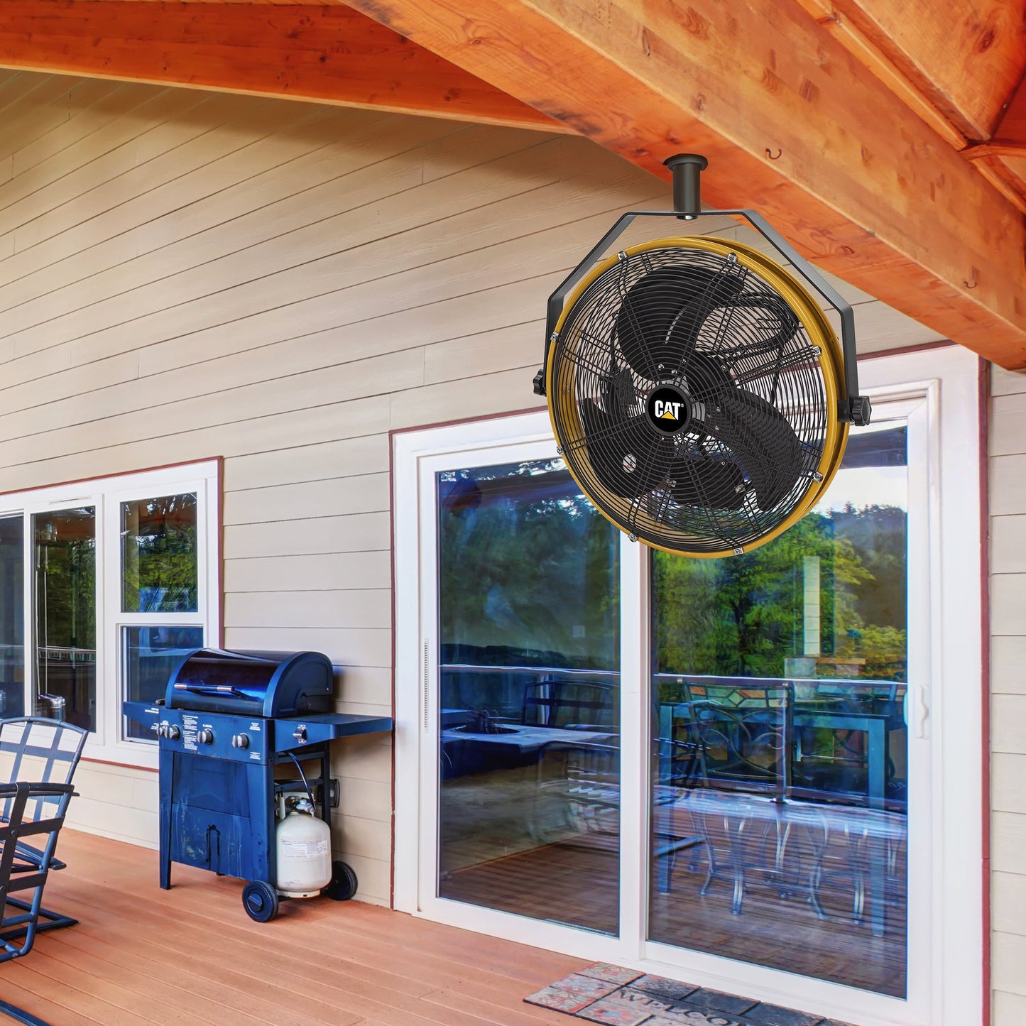 Ventilador de techo de alta velocidad para interiores y exteriores de 18"