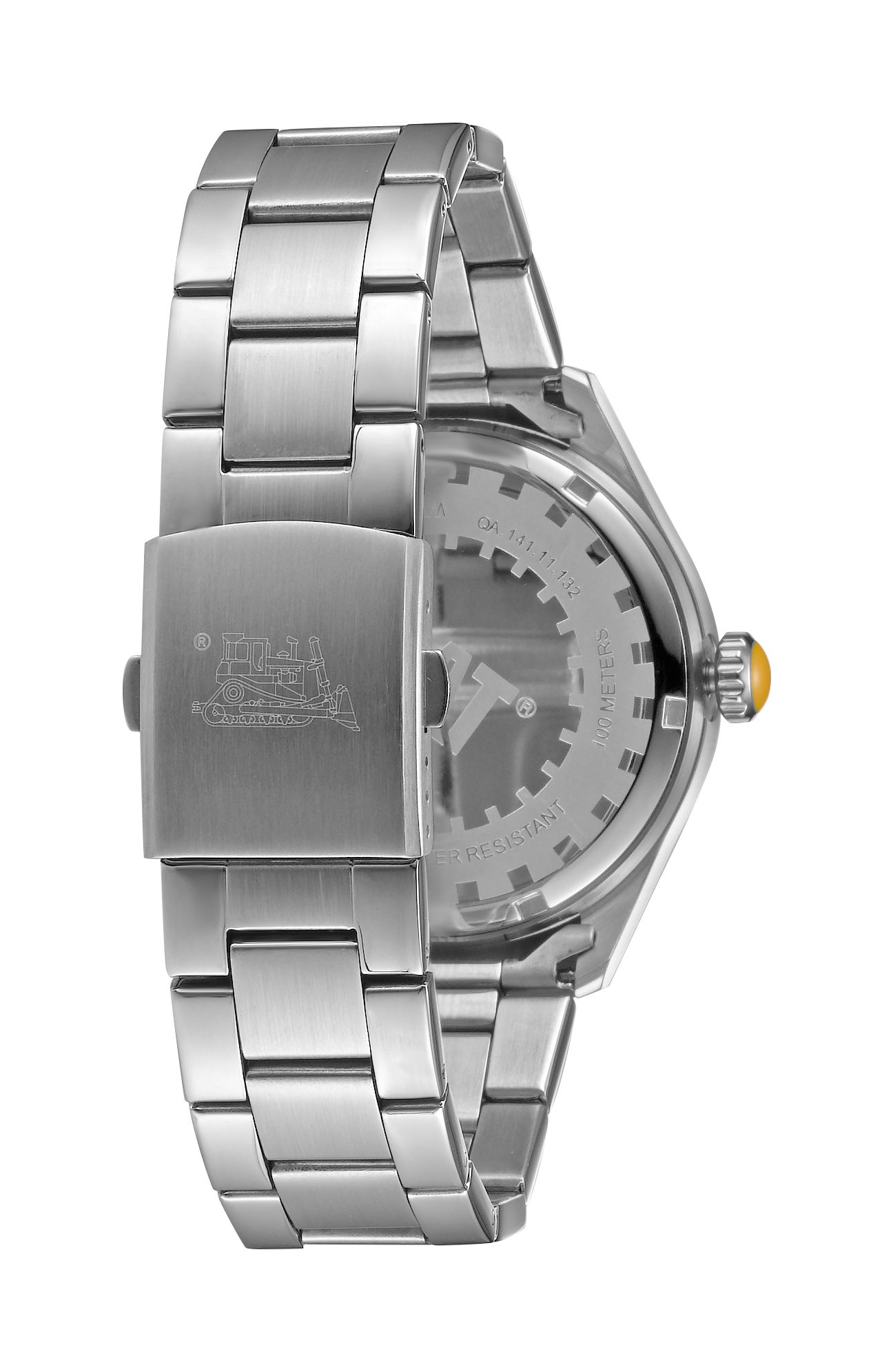 Reloj H-Dial con esfera negra y blanca y correa de acero inoxidable
