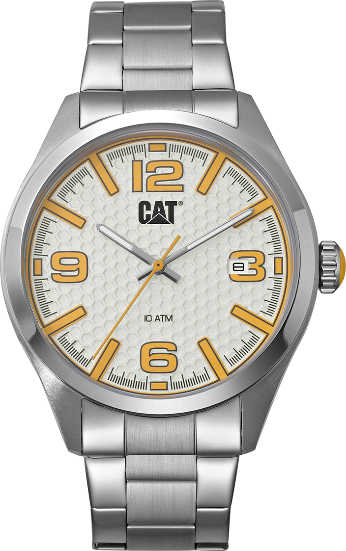 Reloj H-Dial con esfera blanca y correa de acero inoxidable
