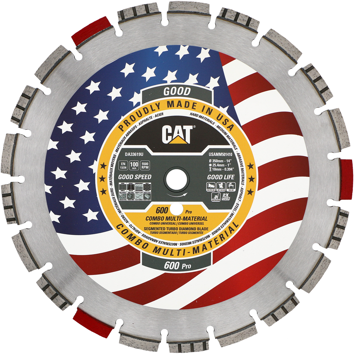 Cat® 600 Pro Fabricado en EE. UU. Multimateriales