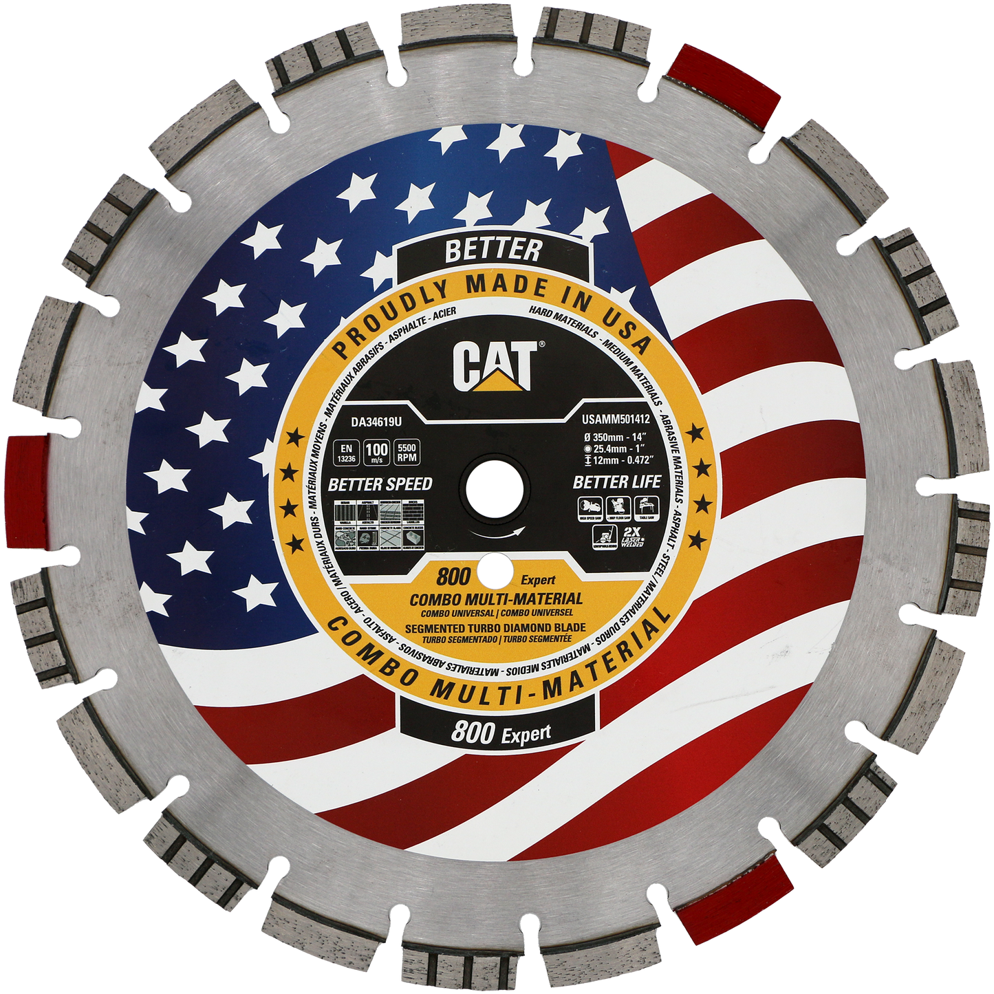 Cat® 800 Expert Fabricado en EE. UU. Multimateriales