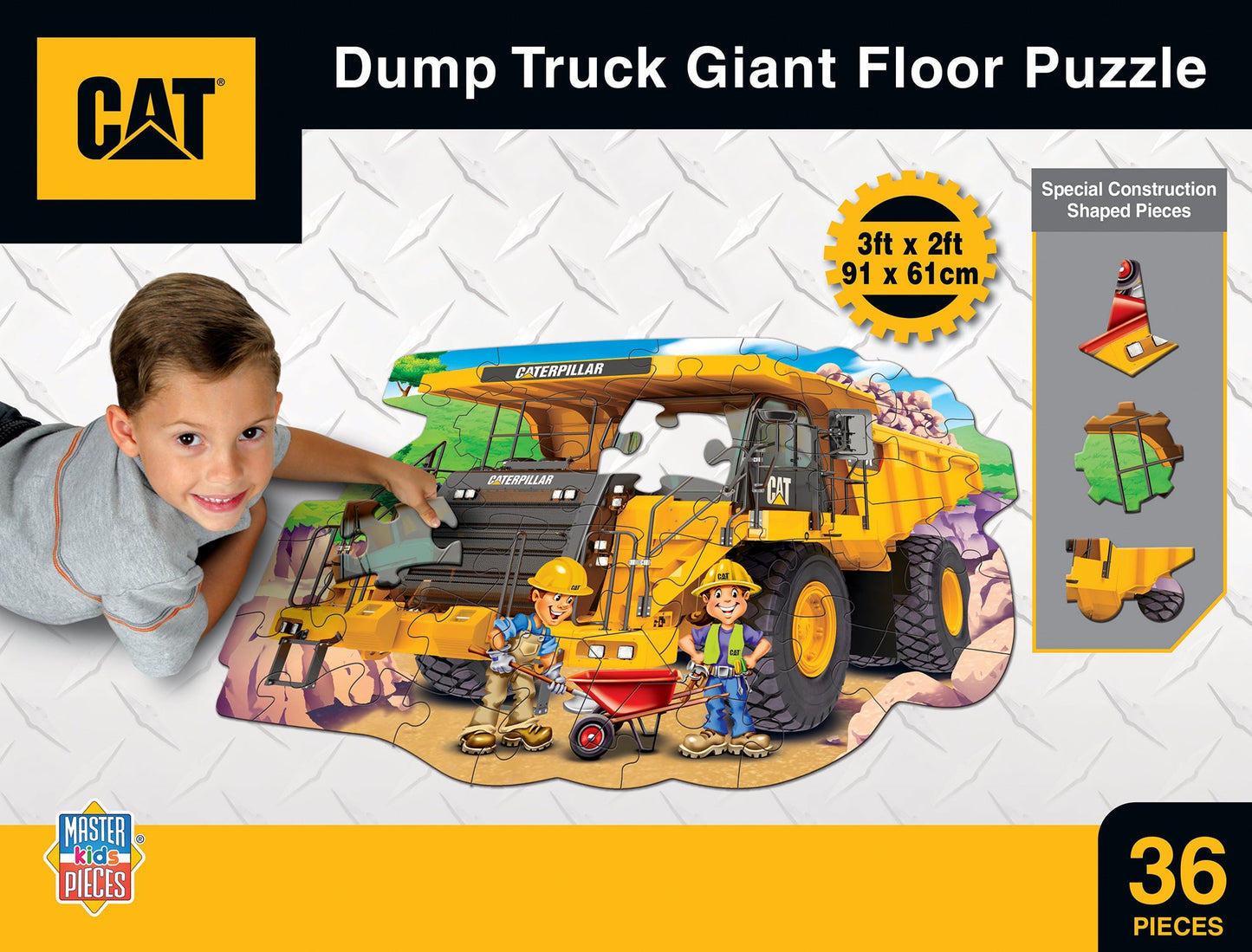 Rompecabezas de piso de 36 piezas de Caterpillar Dump Truck