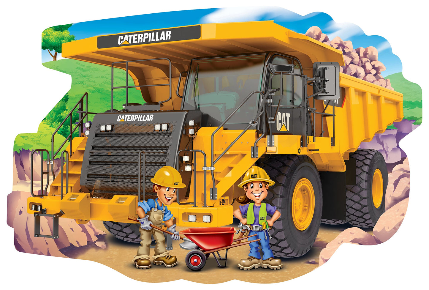 Rompecabezas de piso de 36 piezas de Caterpillar Dump Truck