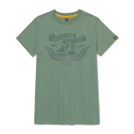 Camiseta gráfica con pelo de tractor para mujer