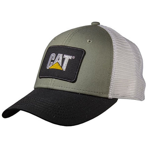 Gorra verde musgo con parte trasera de malla