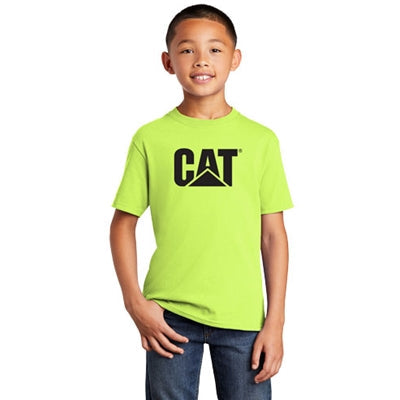 Camiseta juvenil amarilla neón