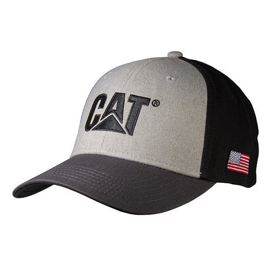 Gorra clásica negra con bandera en el lateral