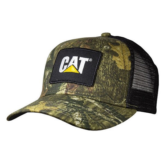 Gorra con parche de excavador de Mossy Oak con malla negra