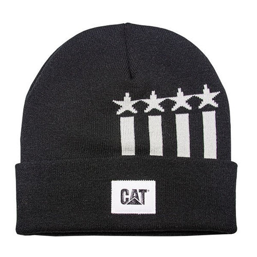 Gorro de punto negro con estrellas