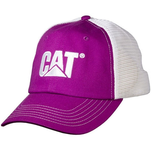 Gorra violeta con logo blanco