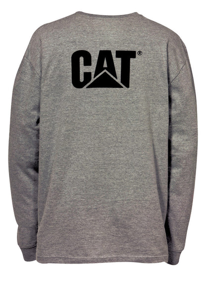 Camiseta de manga larga con bolsillo de marca registrada