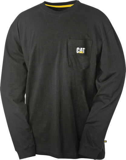 Camiseta de manga larga con bolsillo de marca registrada