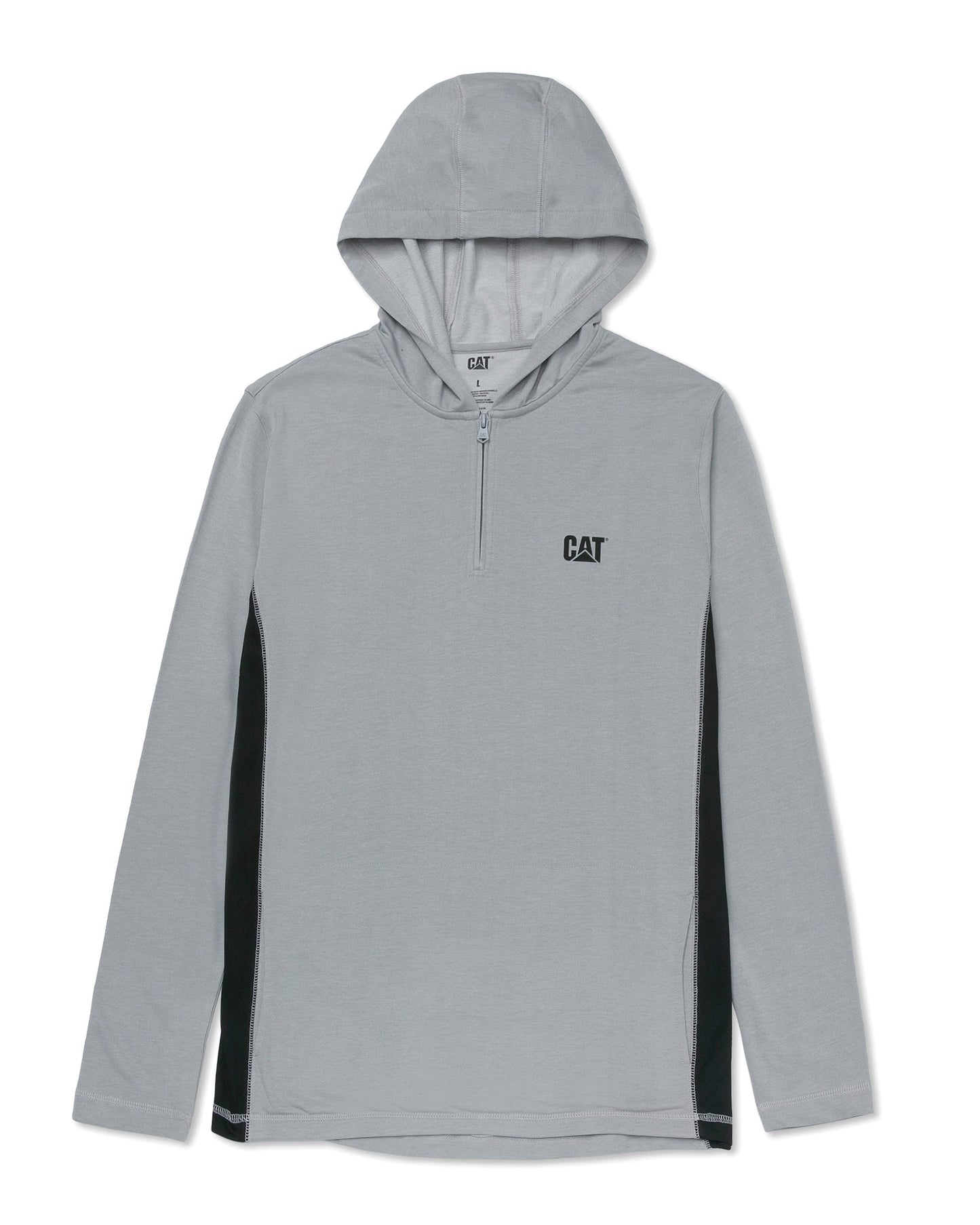 Sudadera con capucha Coolmax con cremallera de un cuarto