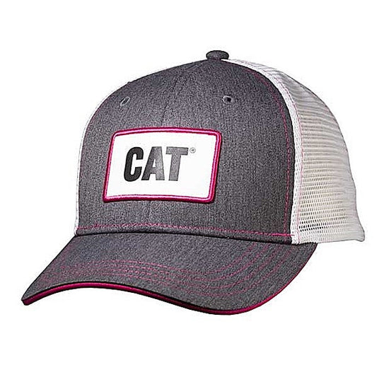 Gorra con parche de puntada rosa