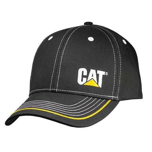 Gorra con costura en contraste y logotipo lateral