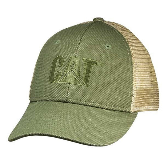 Verde oliva con gorra de malla