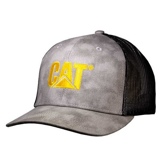 Gorra de malla de camionero con logotipo amarillo