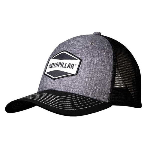 Gorra con malla negra y diseño de trama cruzada