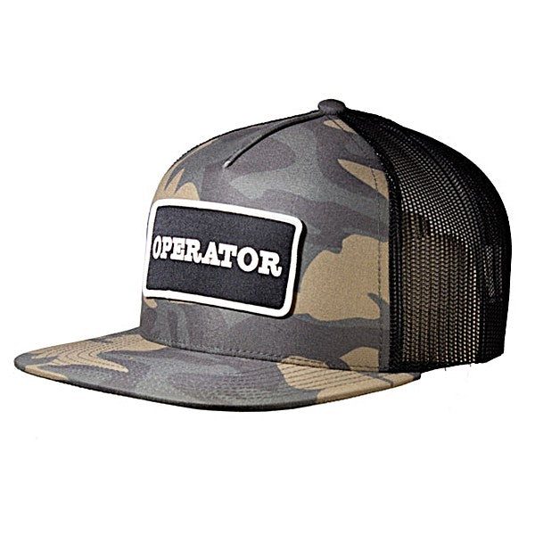 Gorra de camuflaje con visera plana de operador