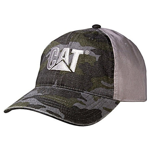 Gorra clásica de camuflaje con logotipo gris