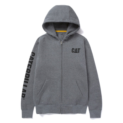 Sudadera con capucha y cremallera completa con el logo de la marca registrada para mujer