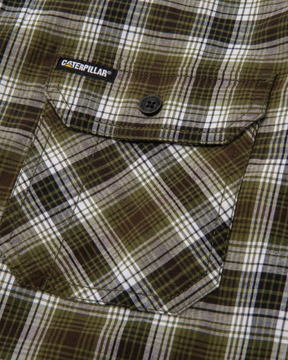 Camisa de trabajo a cuadros de manga corta