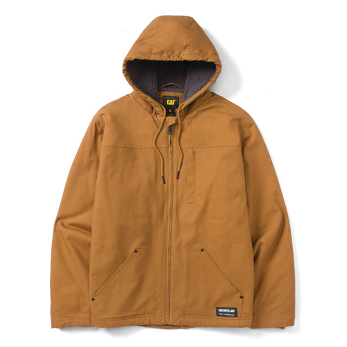 Chaqueta con capucha y forro de sherpa
