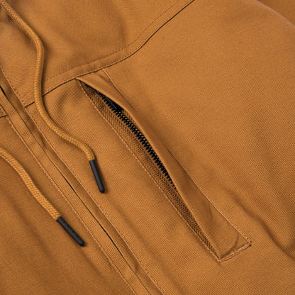 Chaqueta con capucha y forro de sherpa