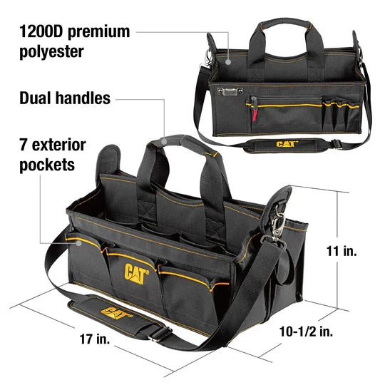 Bolsa para herramientas tecnológicas de 17 pulgadas con estuches de almacenamiento