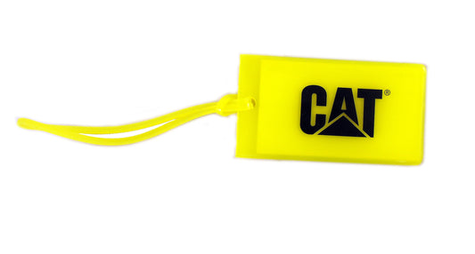 Etiqueta de equipaje de plástico amarillo/negro