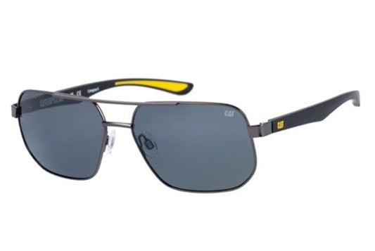 Gafas de sol de doble puente en negro mate con lentes ahumadas