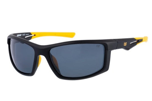 Gafas de sol envolventes negras mate con lentes ahumadas