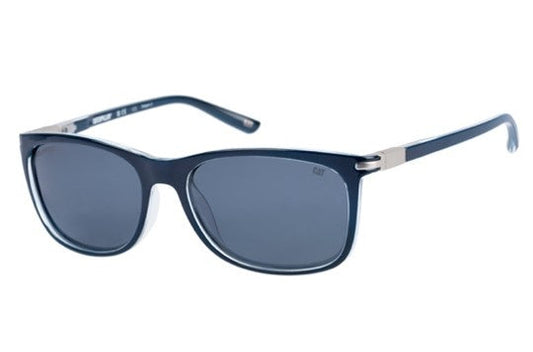 Gafas de sol azul marino brillante con lentes ahumadas