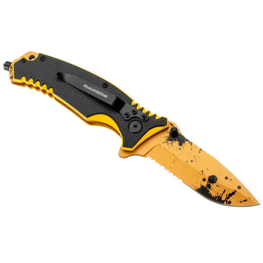 Cuchillo plegable de punta caída de 8 pulgadas