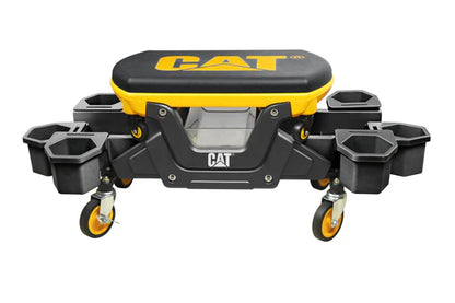 Asiento utilitario con ruedas y plataforma para sentarse desmontable