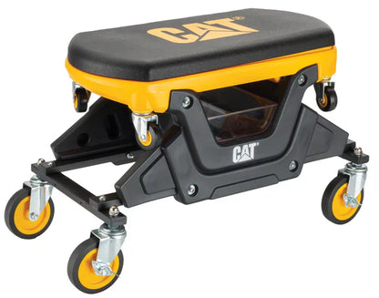 Asiento utilitario con ruedas y plataforma para sentarse desmontable