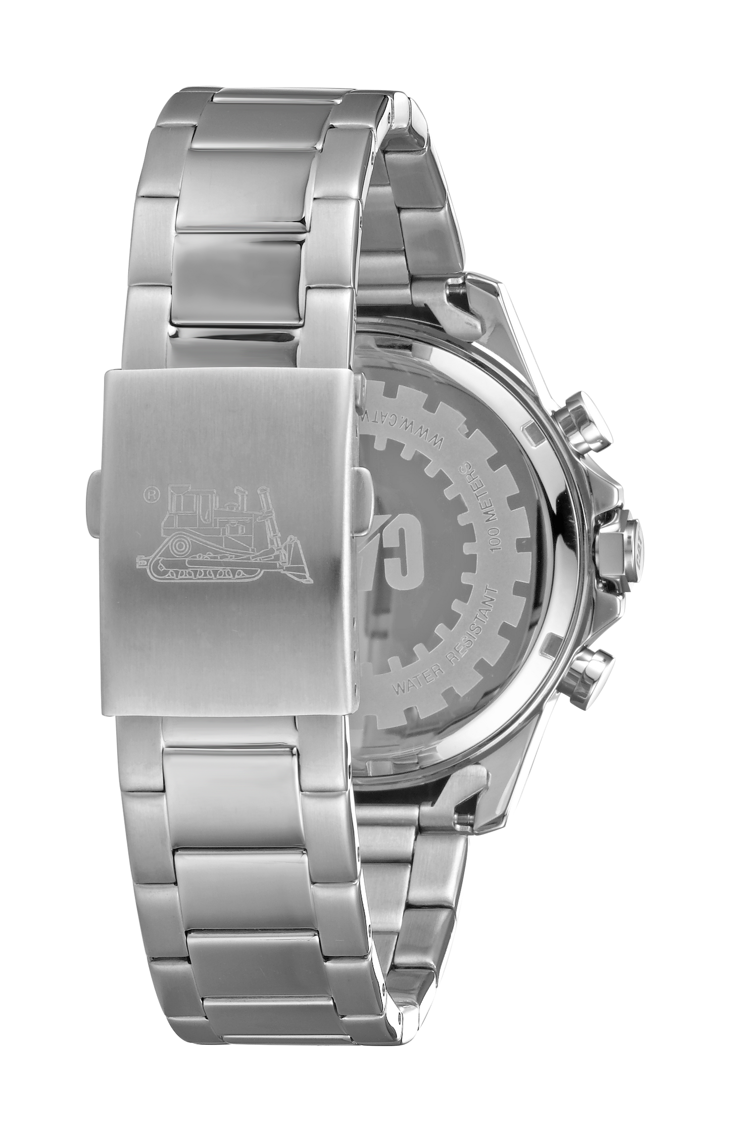 Reloj Boston Multi con esfera negra y correa de acero inoxidable