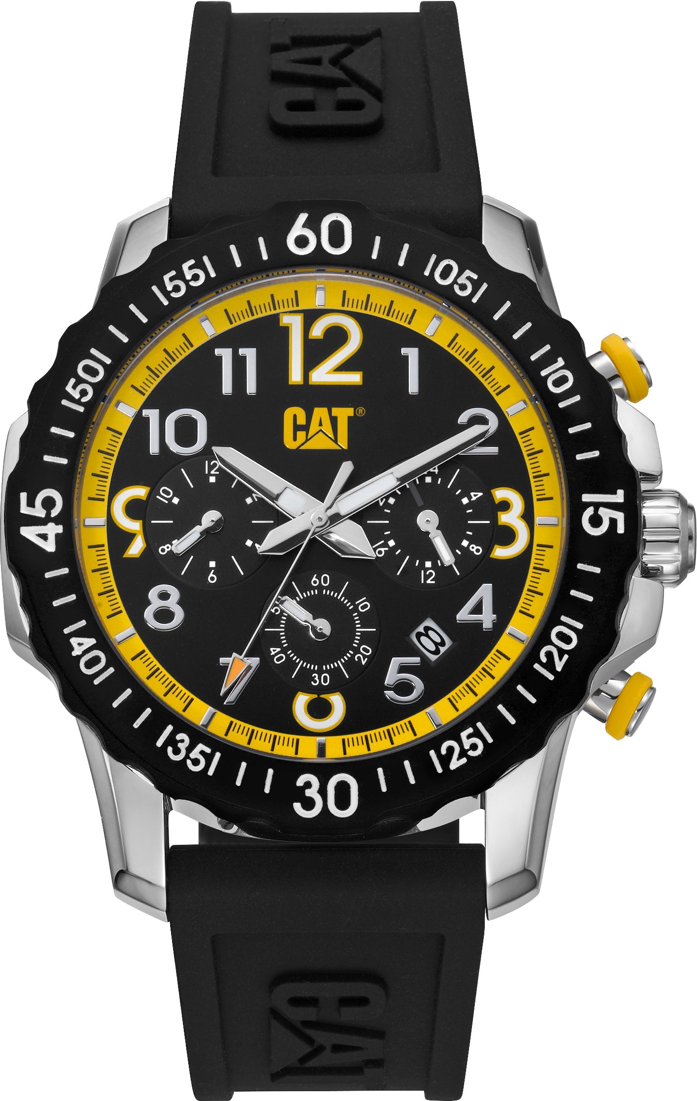 Reloj multiusos Downforce con esfera negra y correa de silicona negra