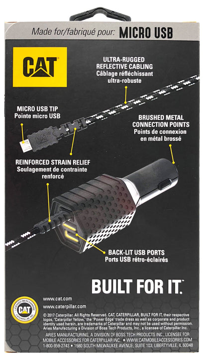 Cargador de vehículo con puerto micro USB 2