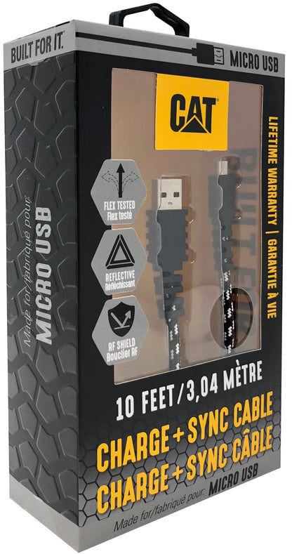 Cable micro USB a USB de 10 pies