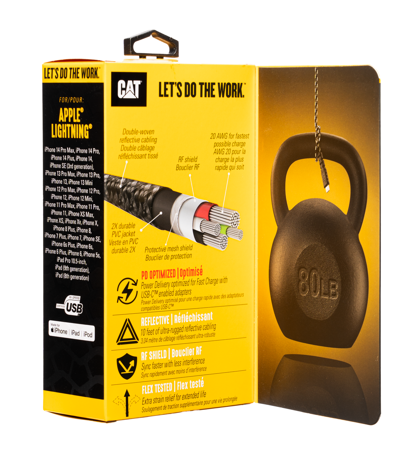 Entrega de energía de Lightning® a USB-C con certificación CAT®