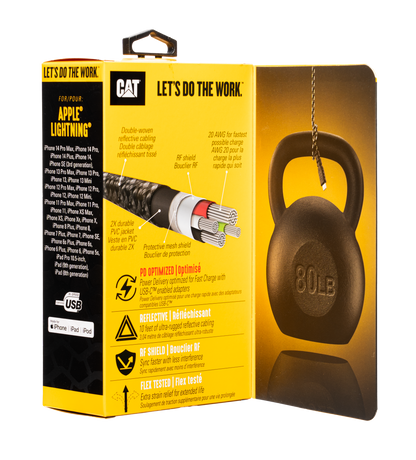 Entrega de energía de Lightning® a USB-C con certificación CAT®